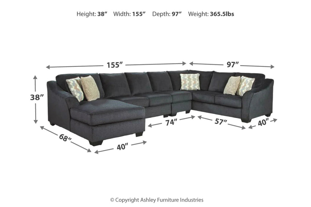 Eltmann 4-Piece Sectional with Chaise