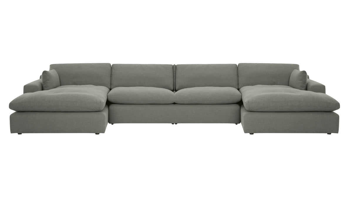 Elyza 4-Piece Double Chaise Sectional