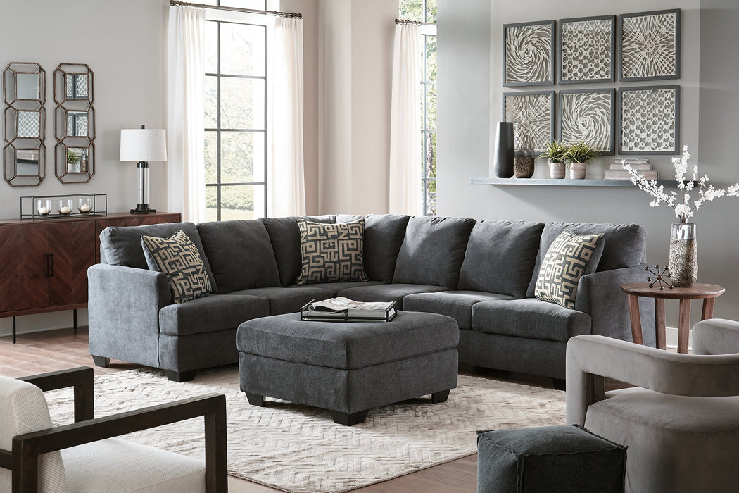 Ambrielle 2 Piece Sectional with Ottoman