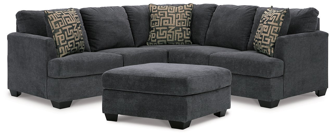 Ambrielle 2 Piece Sectional with Ottoman