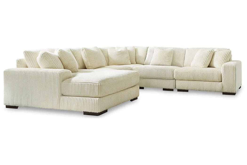 Lindyn Ivory 5-Piece LAF Sectional