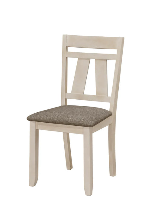 Maribelle Chalk/Gray Dining Chair, Set of 2