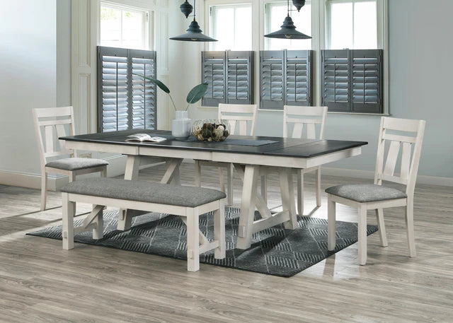 Maribelle Chalk/Gray Dining Table