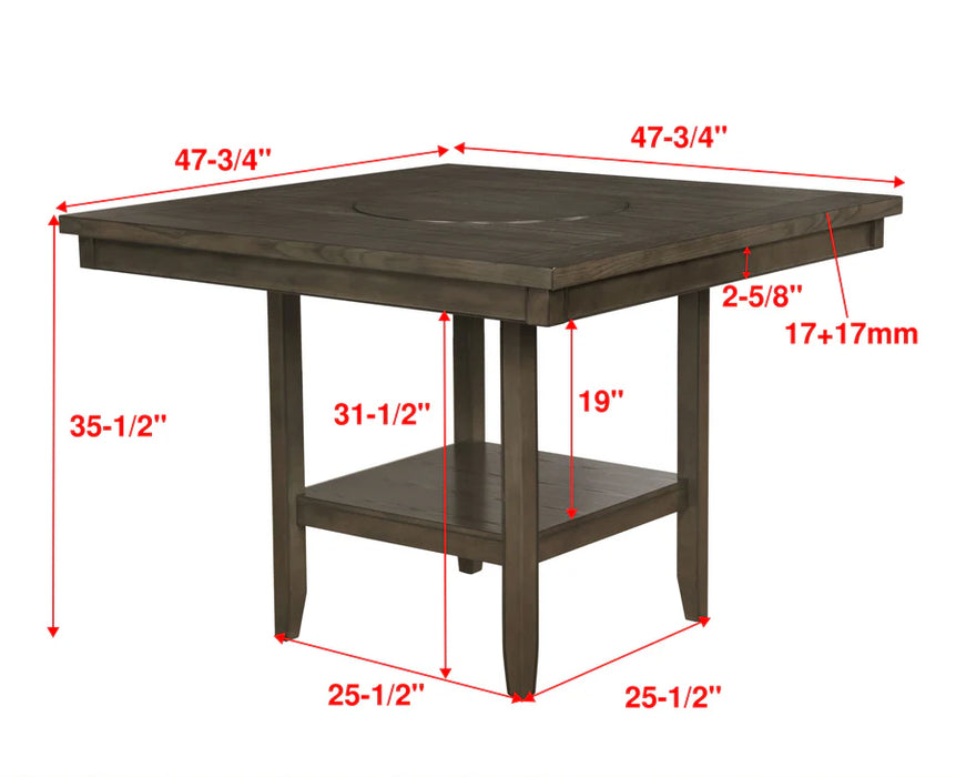 Fulton Gray Counter Height Dining Set