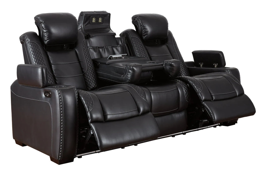 Party Time Midnight Power Reclining Sofa