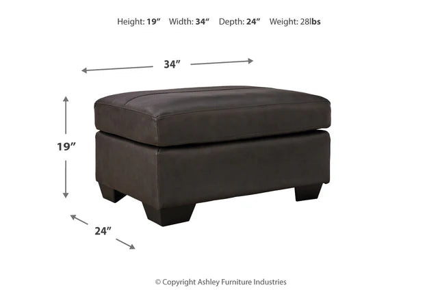 Belziani Storm Sofa, Loveseat, Oversized Chair and Ottoman