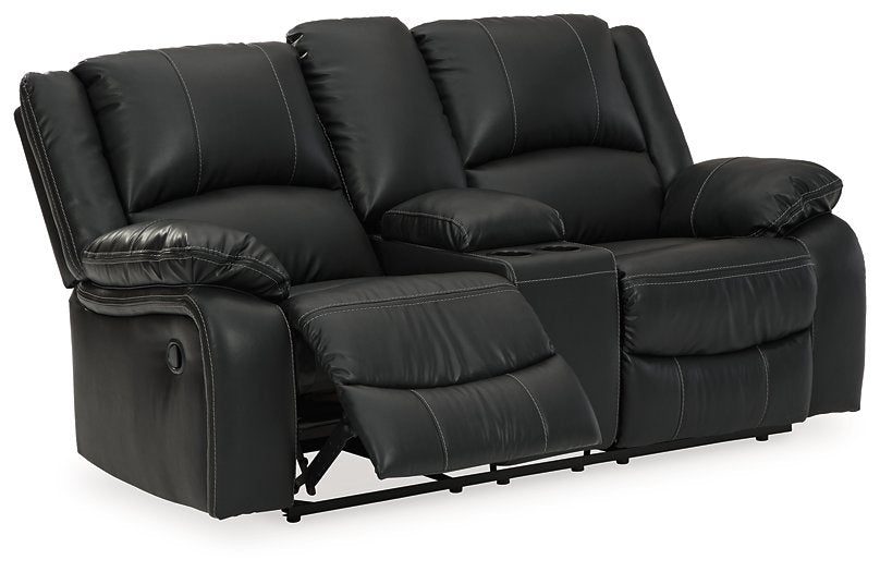 Calderwell Reclining Loveseat with Console