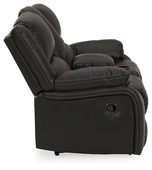 Calderwell Reclining Loveseat with Console