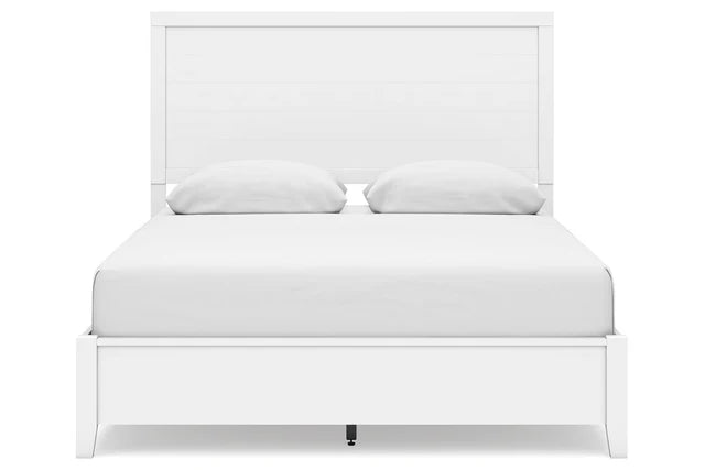 Binterglen White Queen Panel Bed