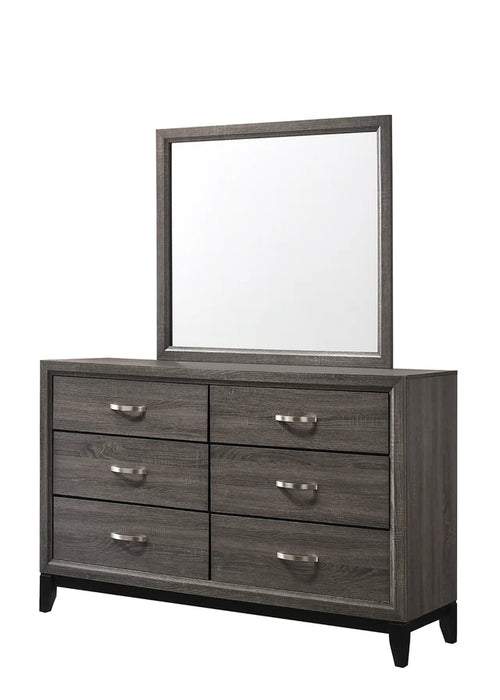 Akerson Gray Queen Panel Bedroom Set