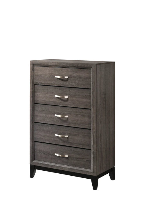 Akerson Gray Queen Panel Bedroom Set