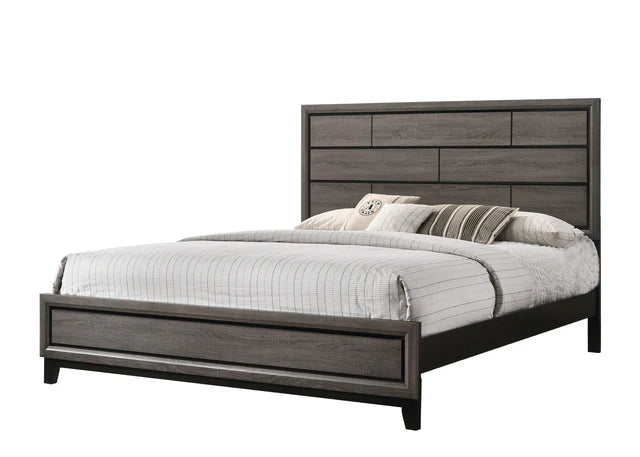 Akerson Gray Queen Panel Bedroom Set