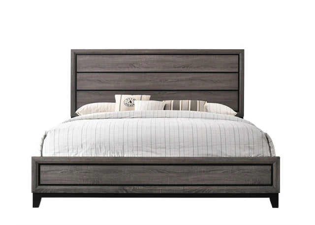 Akerson Gray Queen Panel Bedroom Set