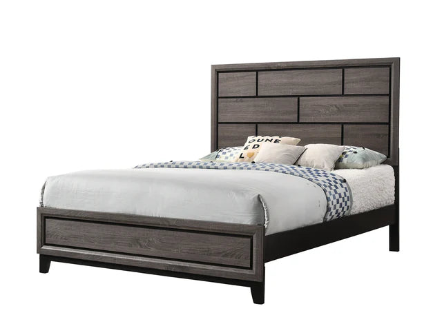 Akerson Gray Queen Panel Bedroom Set