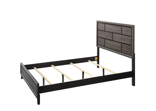 Akerson Gray King Panel Bed