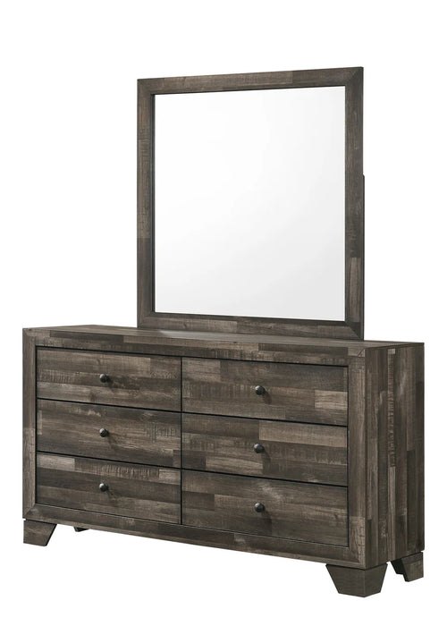 Atticus Queen Brown Platform Bedroom Set