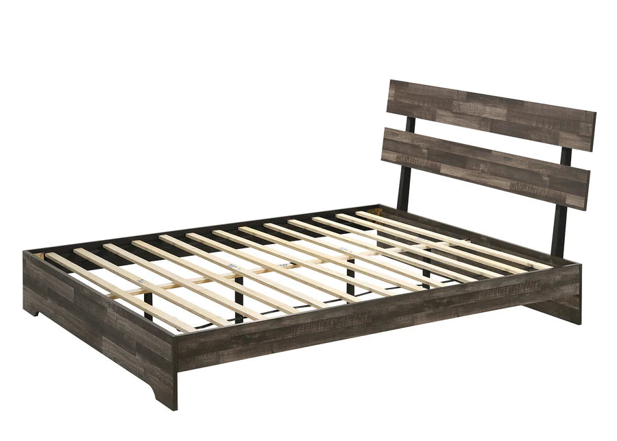 Atticus Brown Queen Platform Bed