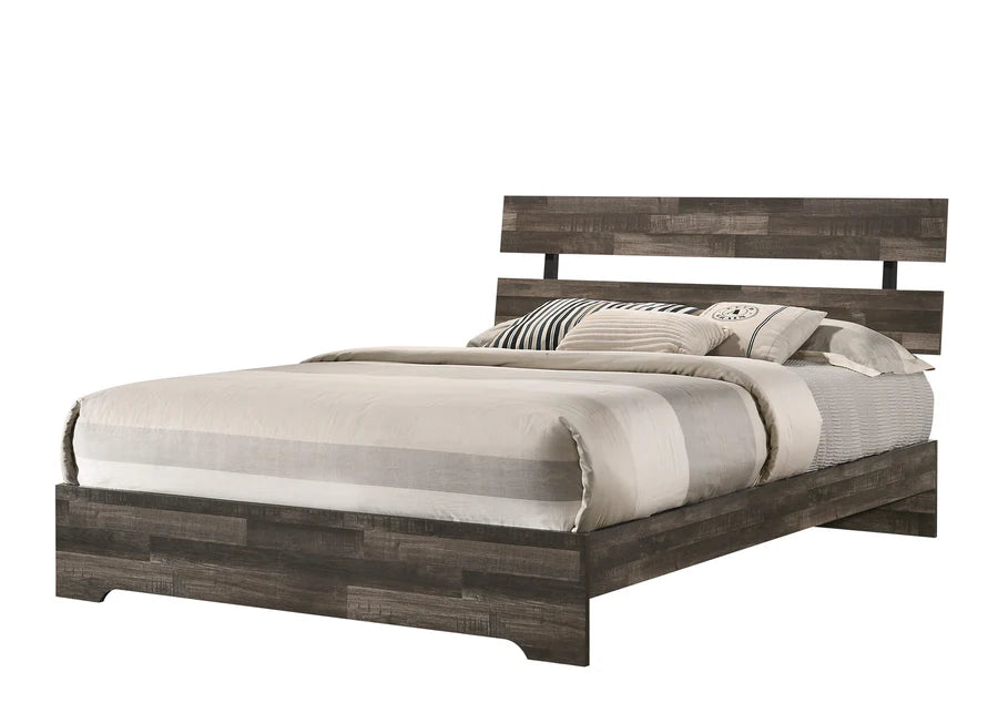 Atticus Queen Brown Platform Bedroom Set