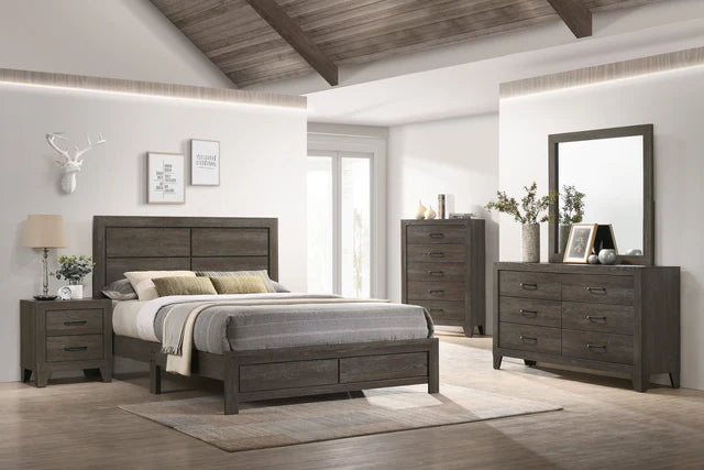 Hopkins Brown Queen Platform Bed