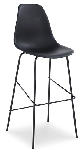 Forestead Black Bar Height Barstool