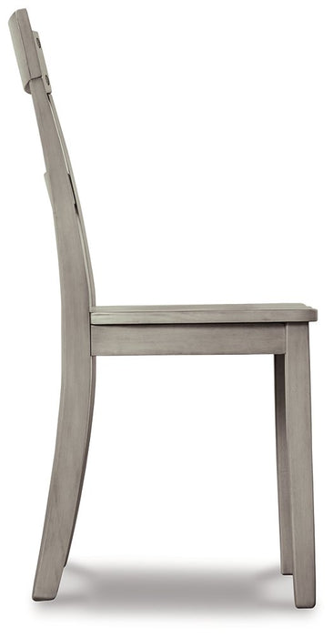 Loratti Gray Dining Table and Chairs, Set of 5