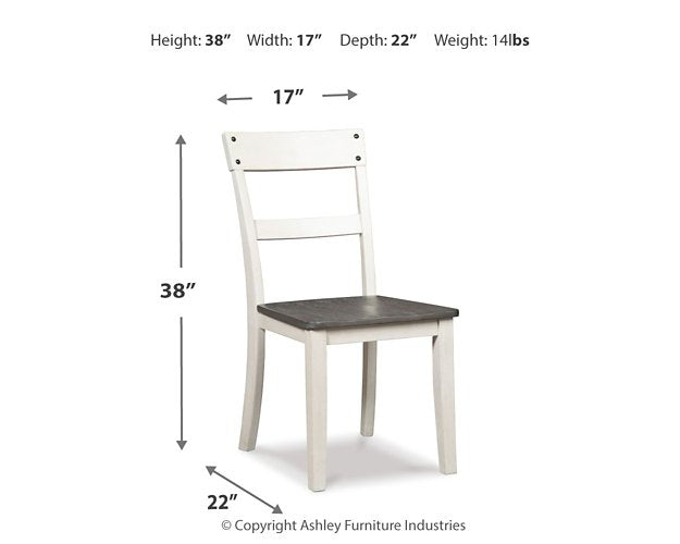 Nelling Two-tone Dining Chair (Set of 2)