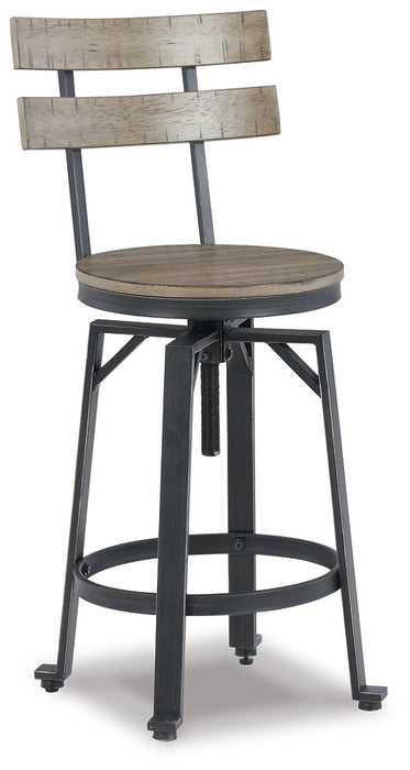 Lesterton Light Brown/Black Counter Height Barstool