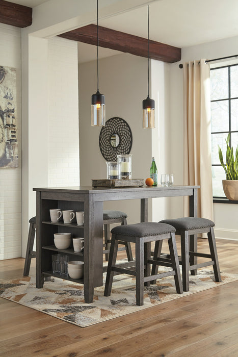 Caitbrook Gray Counter Height Dining Set