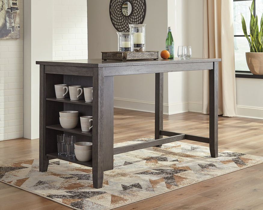 Caitbrook Gray Counter Height Dining Set