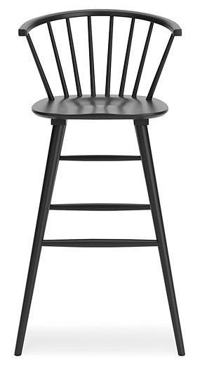 Otaska Black Bar Height Stool, Set of 2