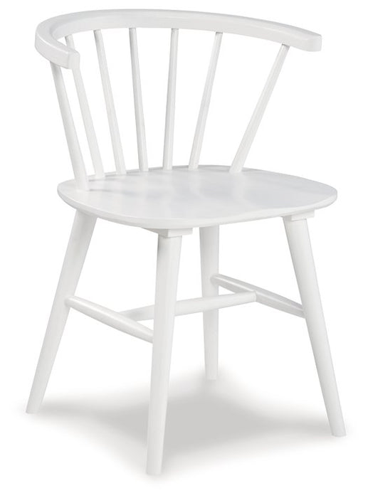 Grannen White Round Dining Set