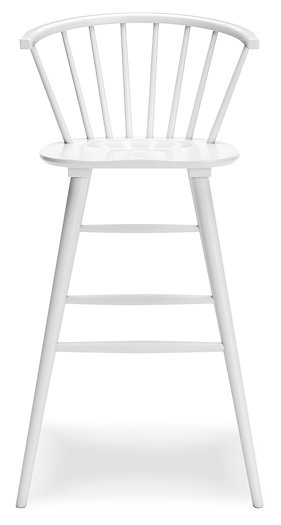 Grannen White Bar Height Stool