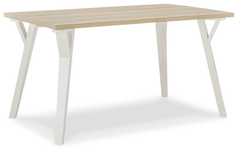 Grannen White/Natural Dining Table