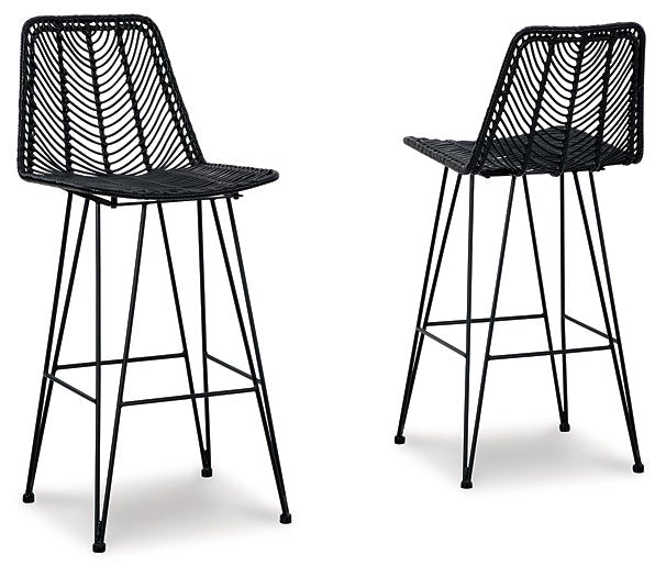 Angentree Black Bar Height Barstool