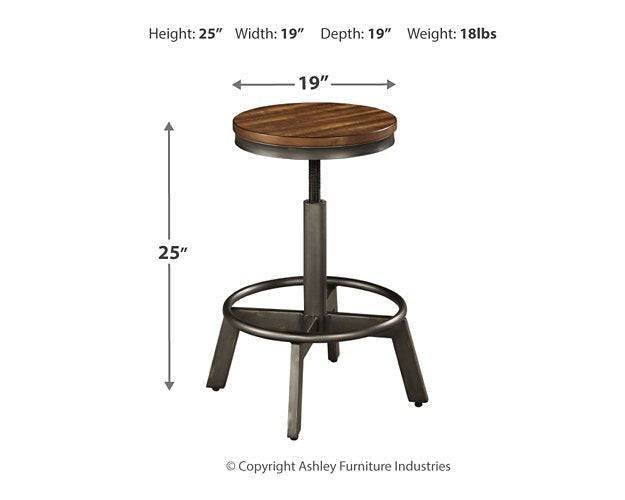 Torjin Brown/Gray Counter Height Stool