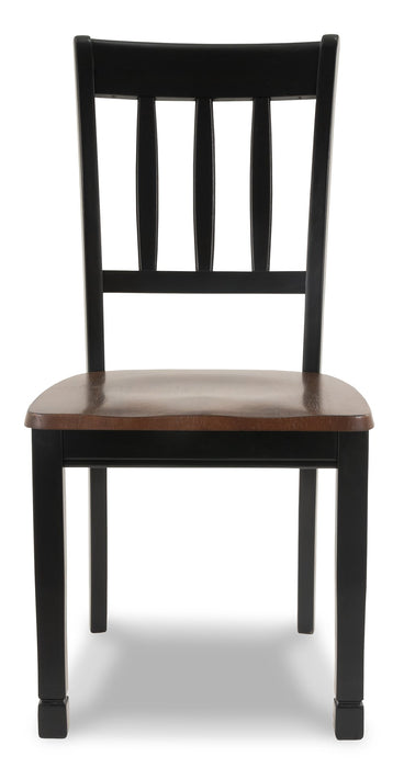 Owingsville Black/Brown Dining Chair, Set of 2