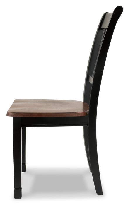 Owingsville Black/Brown Dining Chair, Set of 2