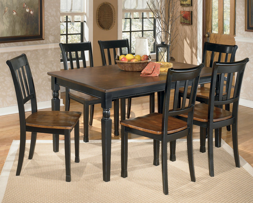 Owingsville Black/Brown Rectangular Dining Set