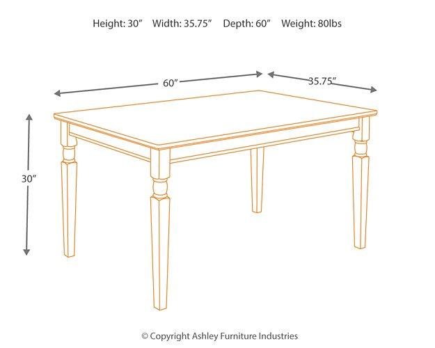 Owingsville Black/Brown Rectangular Dining Set