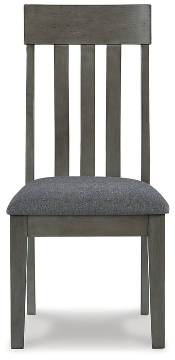 Hallanden Two-tone Gray Dining Chair