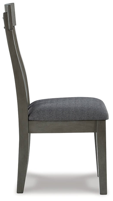 Hallanden Two-tone Gray Dining Chair