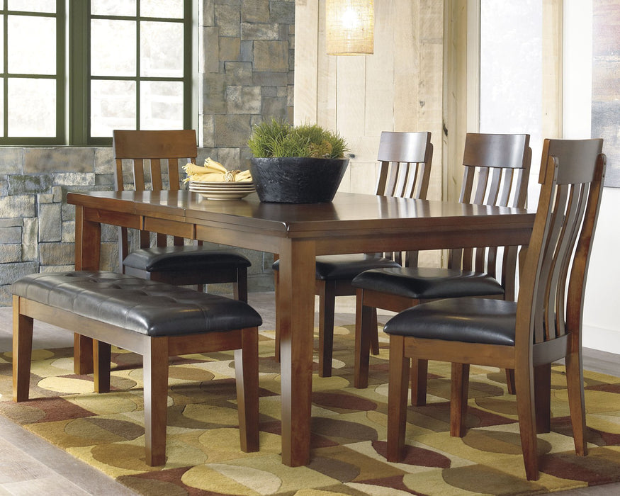 Ralene Medium Brown Extendable Dining Set