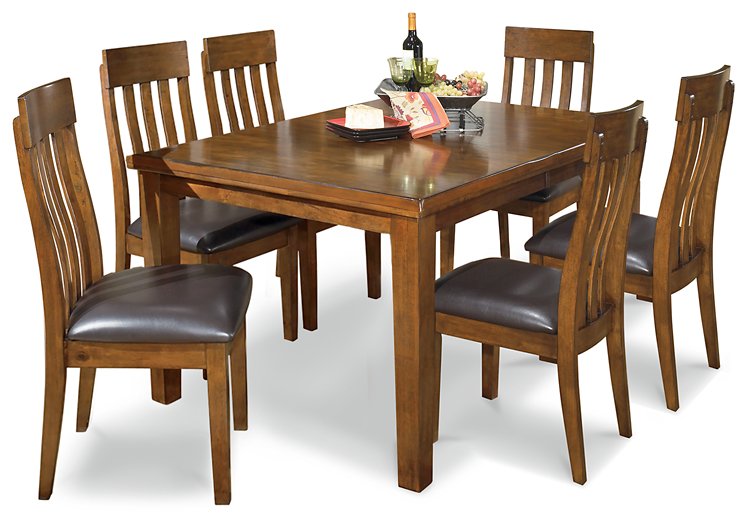 Ralene Medium Brown Extendable Dining Set