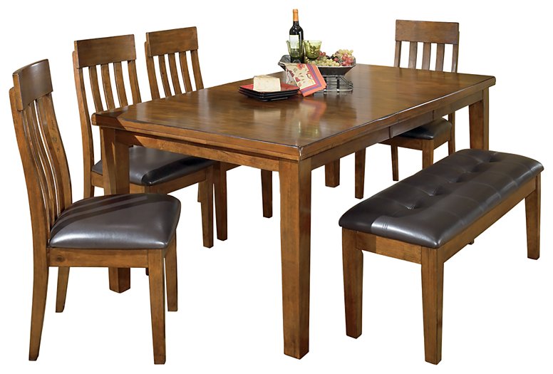 Ralene Medium Brown Extendable Dining Set