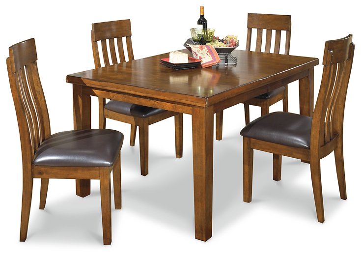 Ralene Medium Brown Extendable Dining Set