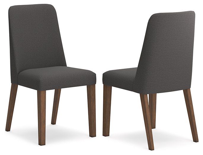 Lyncott Charcoal/Brown Dining Chair (Set of 2)