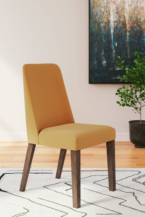 Lyncott Mustard/Brown Dining Chair (Set of 2)