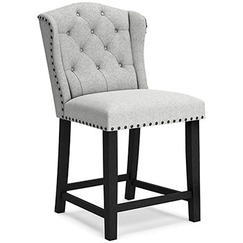 Jeanette Linen Counter Height Barstool