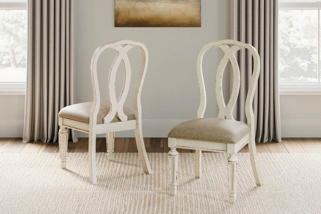 Realyn Chipped White Dining Chair