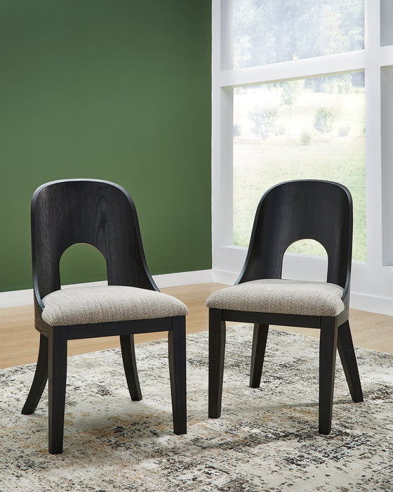 Rowanbeck Black Dining Chair